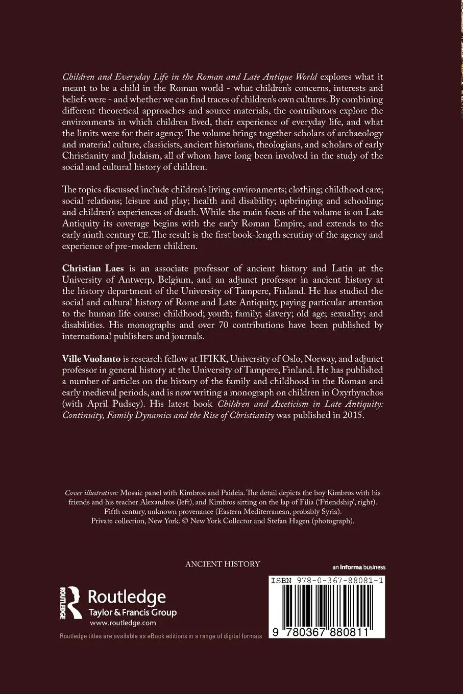 Rückseite: 9780367880811 | Children and Everyday Life in the Roman and Late Antique World | Buch