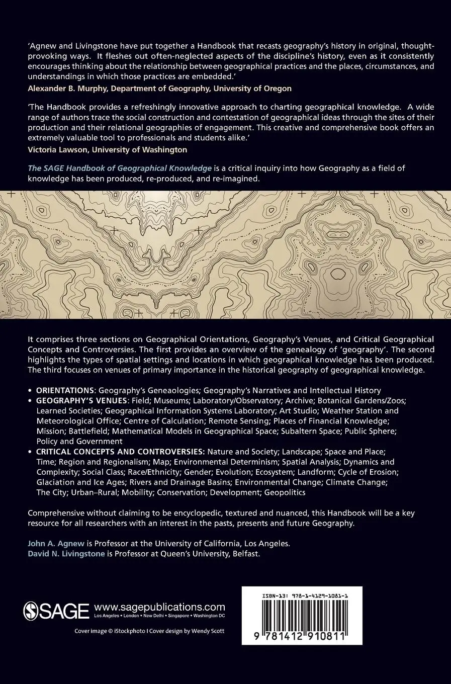 Rückseite: 9781412910811 | The SAGE Handbook of Geographical Knowledge | John Agnew (u. a.)