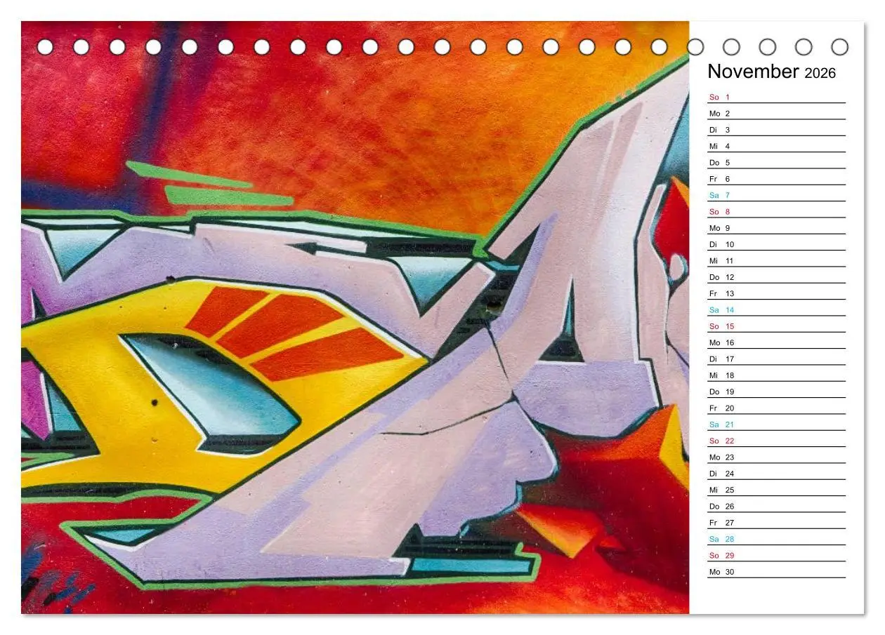 Bild: 9783457980811 | Dresden Graffiti (Tischkalender 2026 DIN A5 quer), CALVENDO...