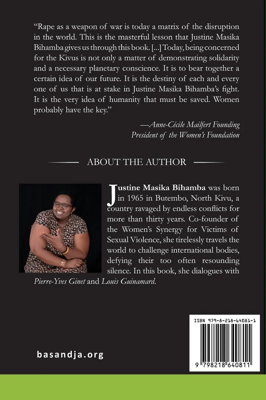 Rückseite: 9798218640811 | Women Resist War | Justine Masika Bihamba | Taschenbuch | Englisch