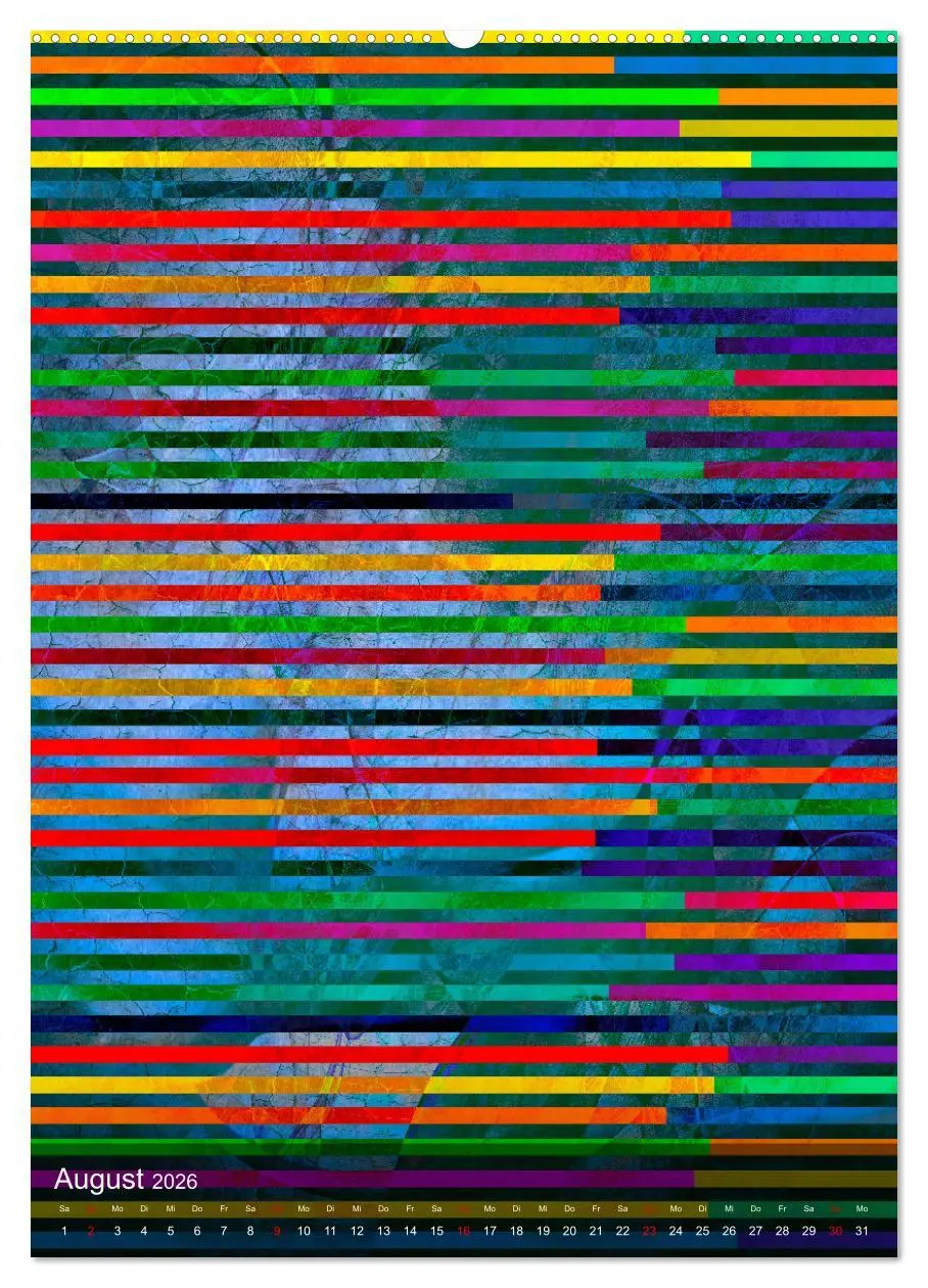 Bild: 9783516370911 | Das Abstrakte Jahr (Wandkalender 2026 DIN A2 hoch), CALVENDO...
