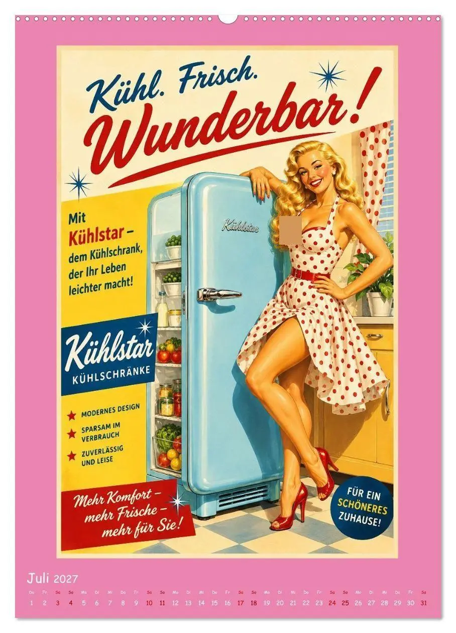 Bild: 9783594350911 | Retro-Reklame (Wandkalender 2027 DIN A2 hoch), CALVENDO Monatskalender