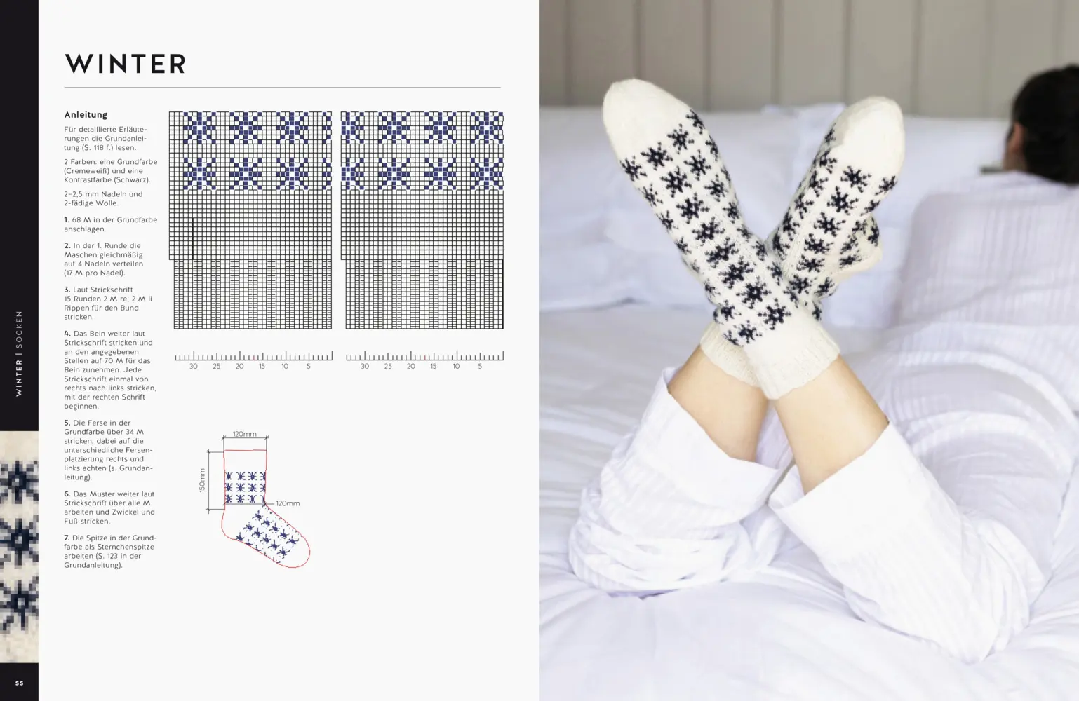 Rückseite: 9783830720911 | Lettisch stricken: Socken. 50 Strickmuster für Kniestrümpfe, Socken...