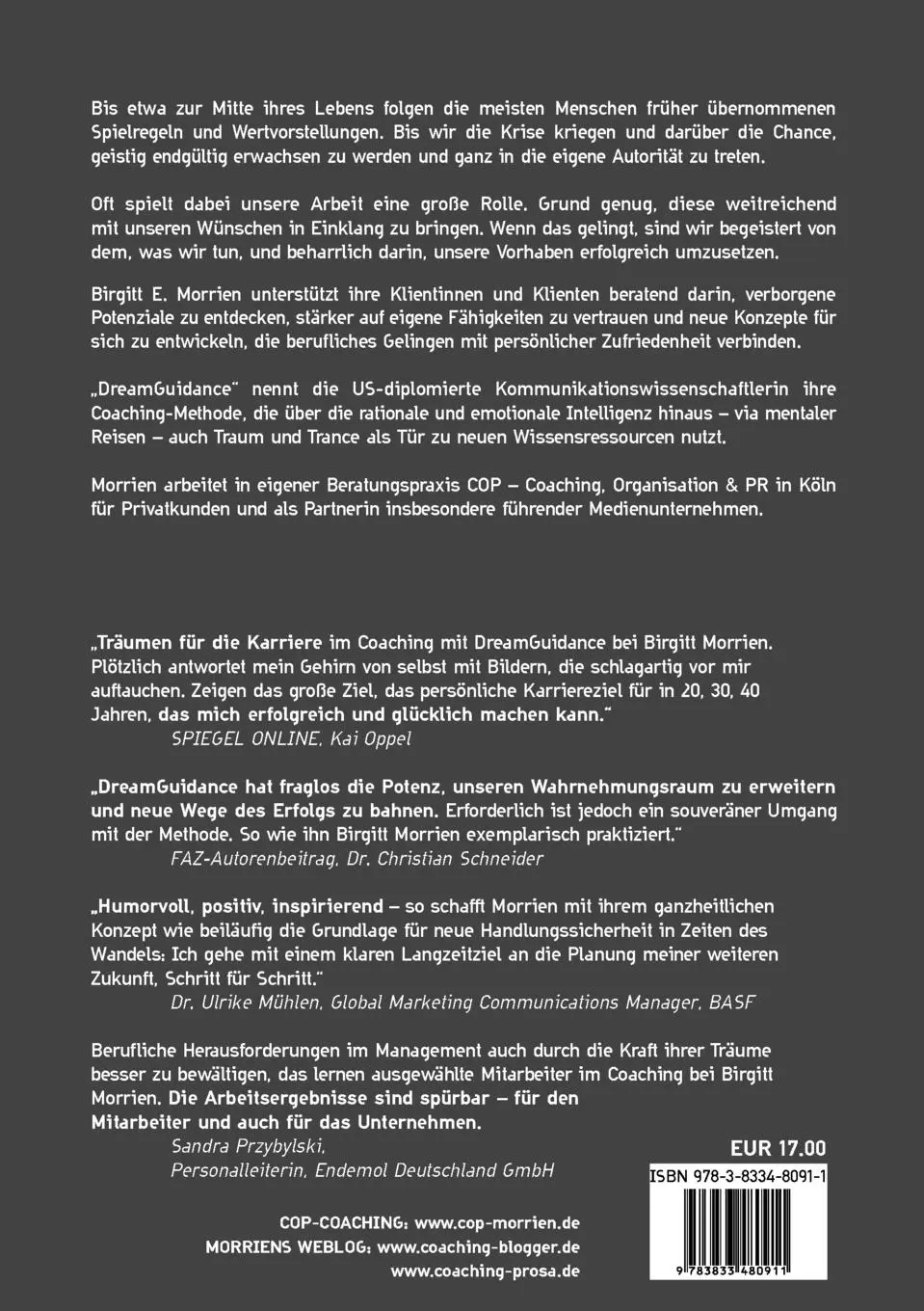 Rückseite: 9783833480911 | Traumhaft gelöst | Coaching mit DreamGuidance | Birgitt E. Morrien