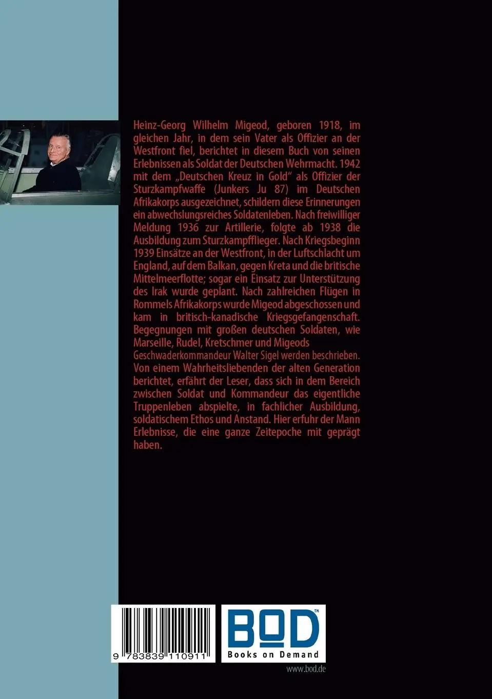 Rückseite: 9783839110911 | Der Kommandeur | Heinz-Georg Wilhelm Migeod | Taschenbuch | 64 S.