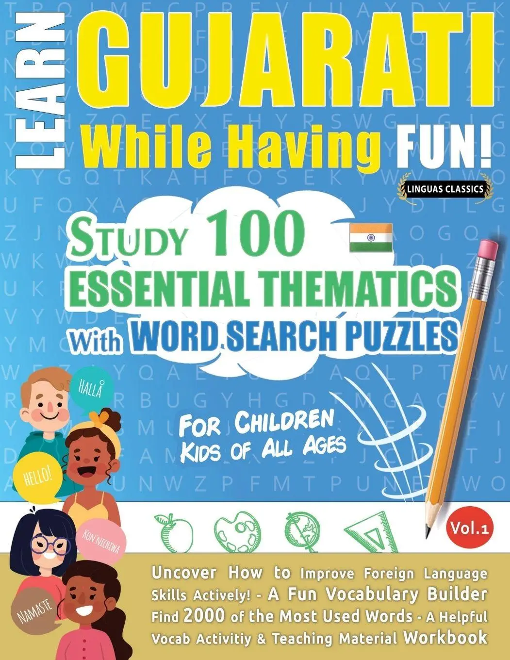 Cover: 9798349000911 | LEARN GUJARATI WHILE HAVING FUN! - FOR CHILDREN | Linguas Classics