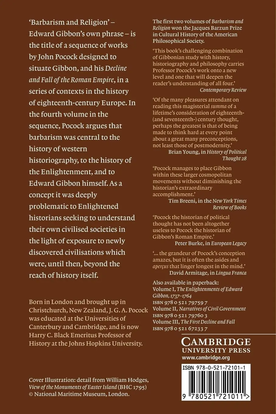 Rückseite: 9780521721011 | Barbarians, Savages and Empires | J. G. A. Pocock | Taschenbuch | 2009