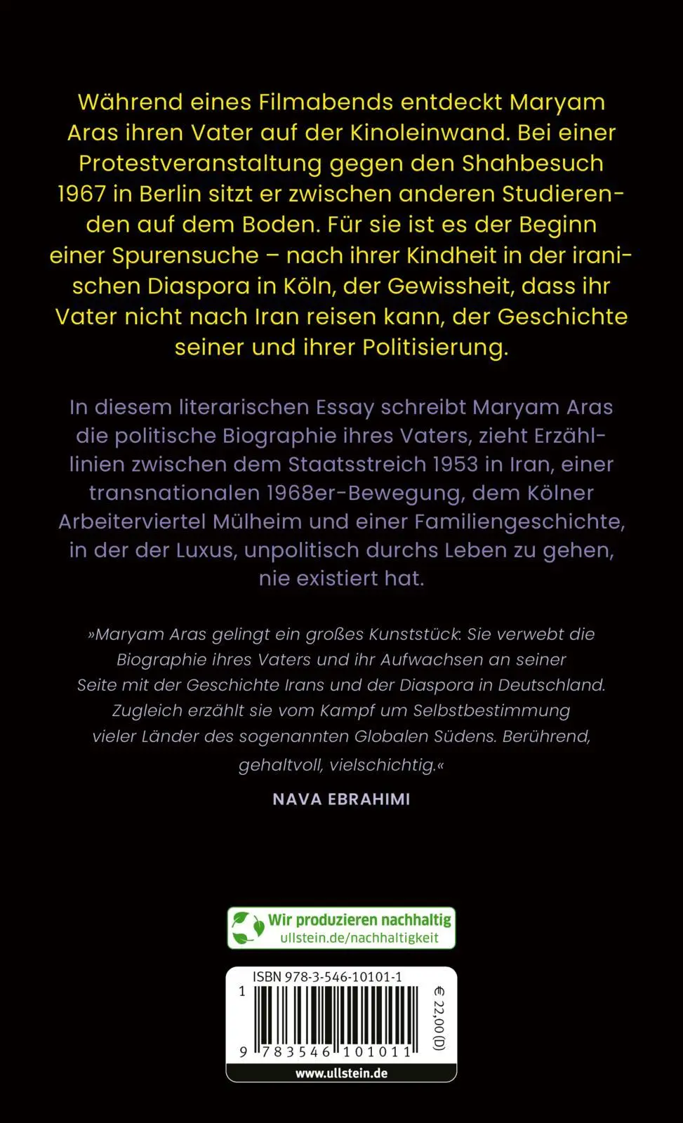 Rückseite: 9783546101011 | Dinosaurierkind | Maryam Aras | Buch | 192 S. | Deutsch | 2025