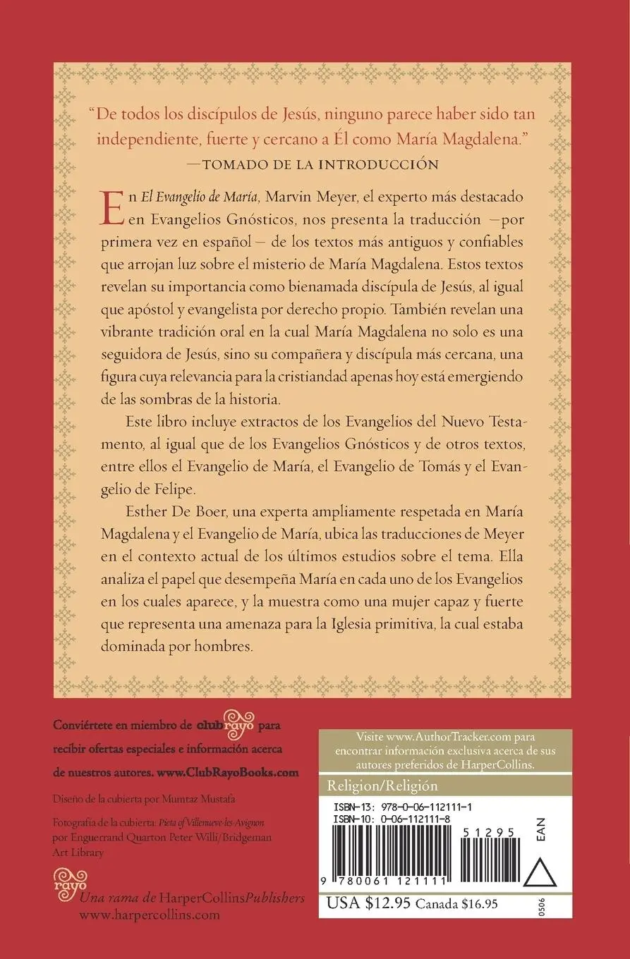 Rückseite: 9780061121111 | El Evangelio de María | Marvin W Meyer (u. a.) | Taschenbuch | 2006