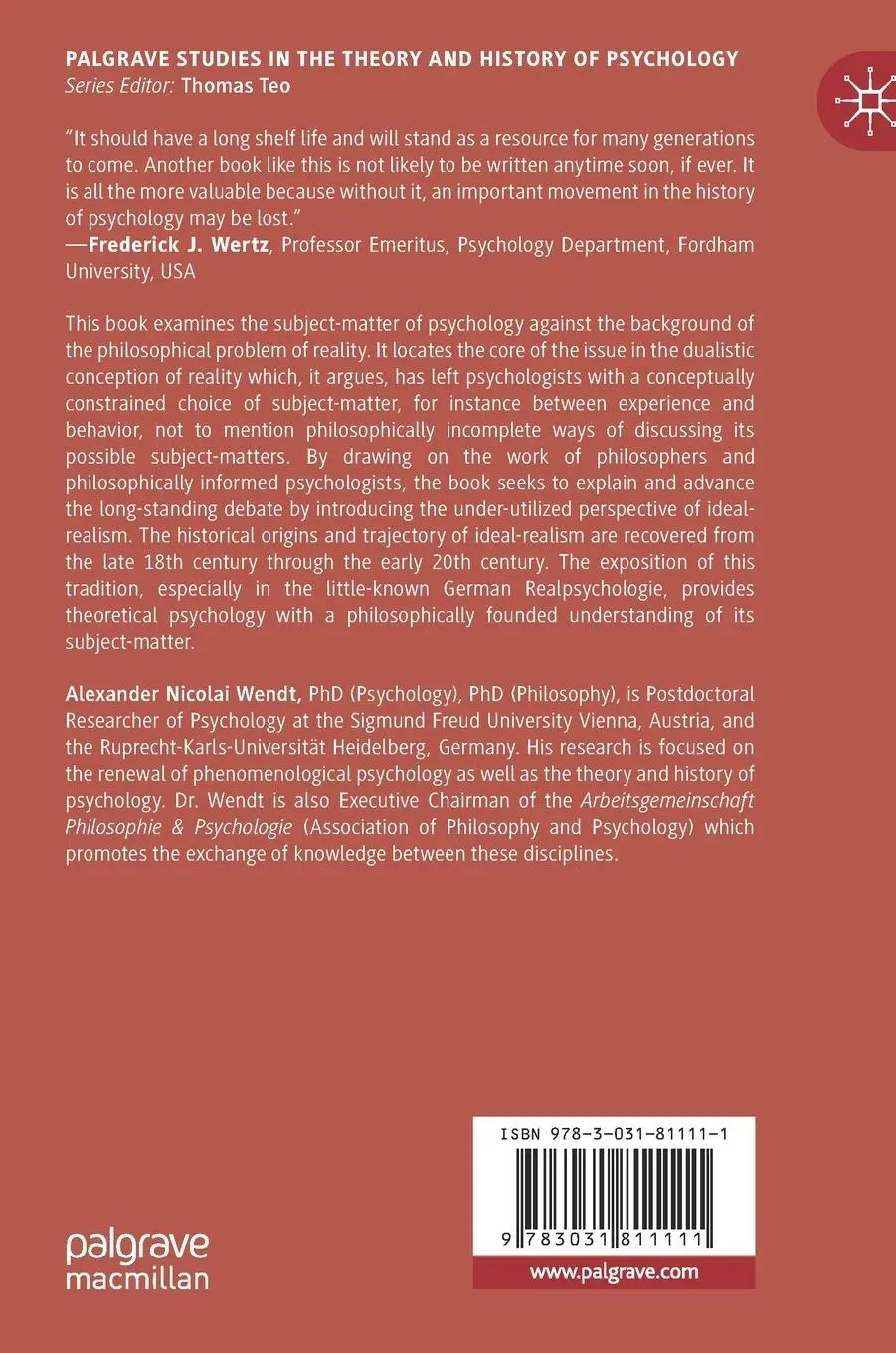Rückseite: 9783031811111 | What is Psychology About? The Philosophical Foundations of its...