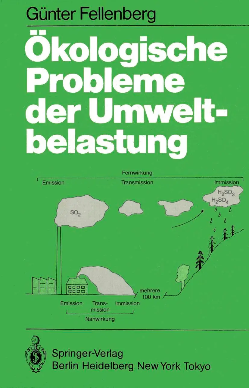 Cover: 9783540151111 | Ökologische Probleme der Umweltbelastung | G. Fellenberg | Taschenbuch