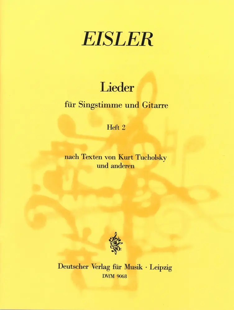 Cover: 9790200491111 | Lieder Band 2 für Singstimme und Gitarre | Hans Eisler | Buch