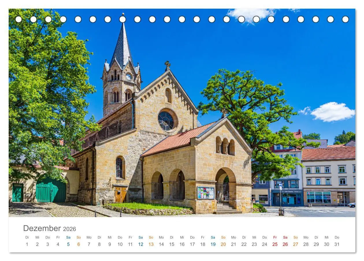 Bild: 9783457391211 | Eisenach - zu Füßen der Wartburg (Tischkalender 2026 DIN A5 quer),...