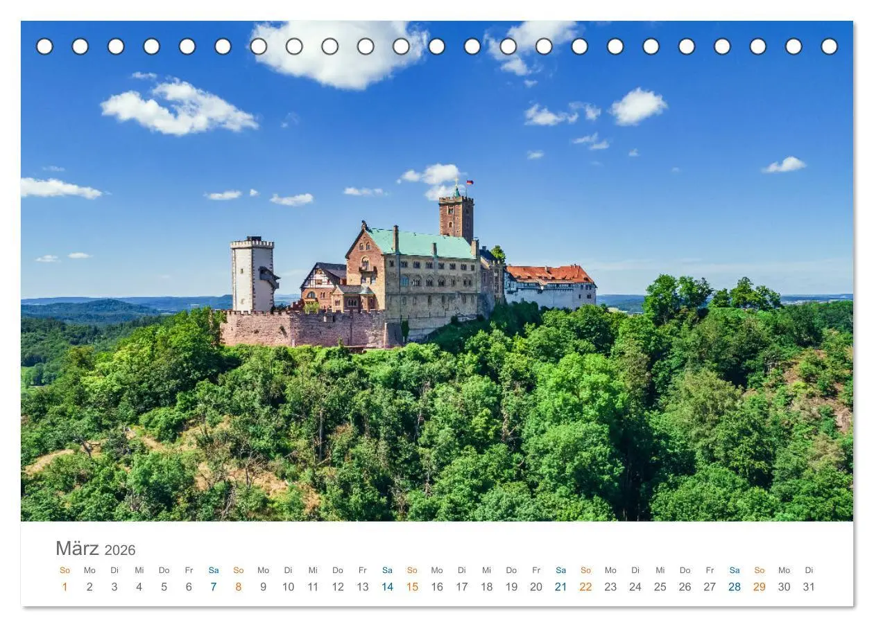 Bild: 9783457391211 | Eisenach - zu Füßen der Wartburg (Tischkalender 2026 DIN A5 quer),...