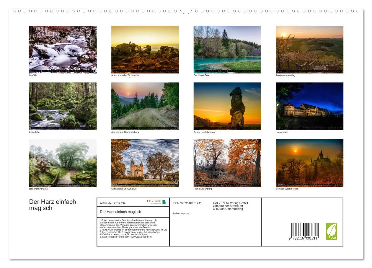 Bild: 9783516001211 | Der Harz einfach magisch (hochwertiger Premium Wandkalender 2026...