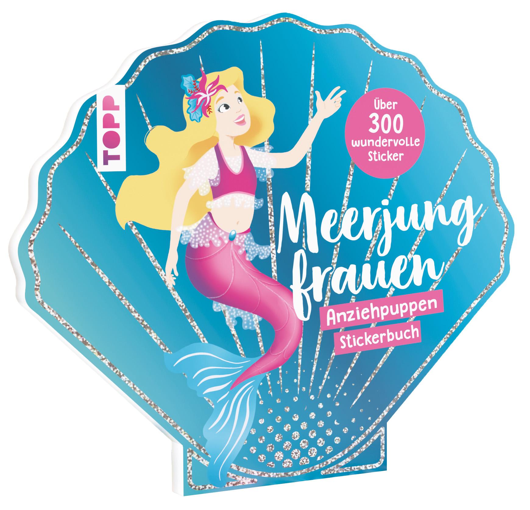 Cover: 9783735891211 | Anziehpuppen-Stickerbuch: Meerjungfrauen | Betty van Bonn | Buch