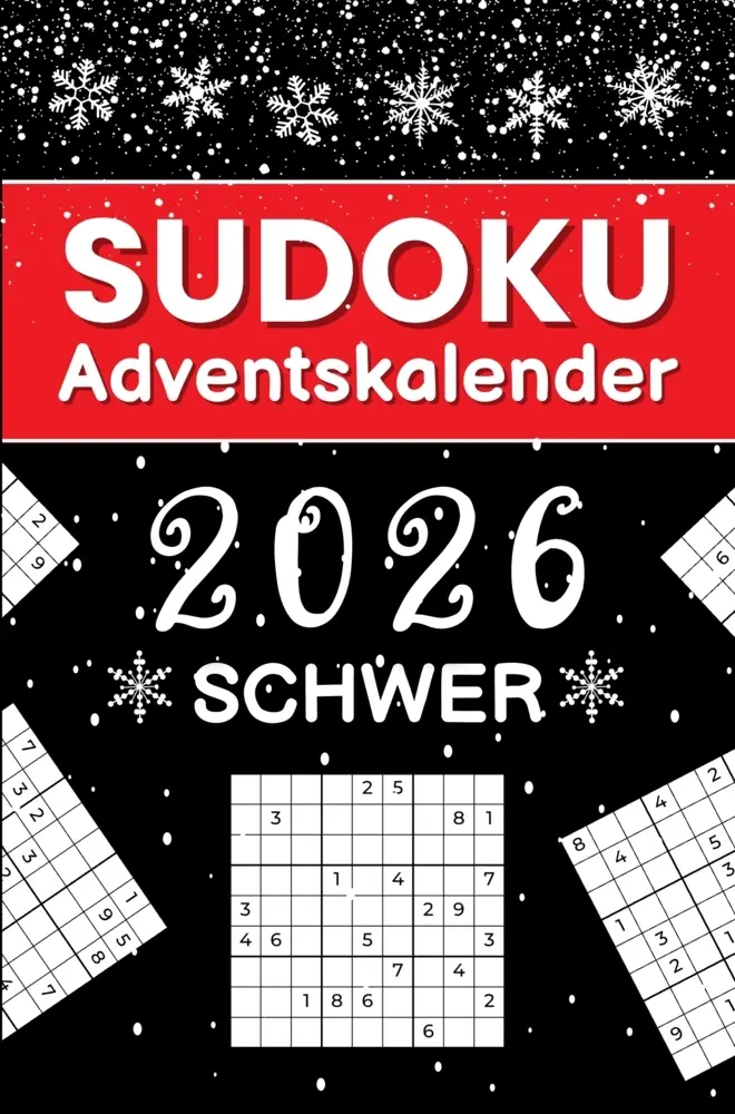 Cover: 9789403921211 | Sudoku Adventskalender 2026 Schwer: 144 herausfordernde Sudokus von...