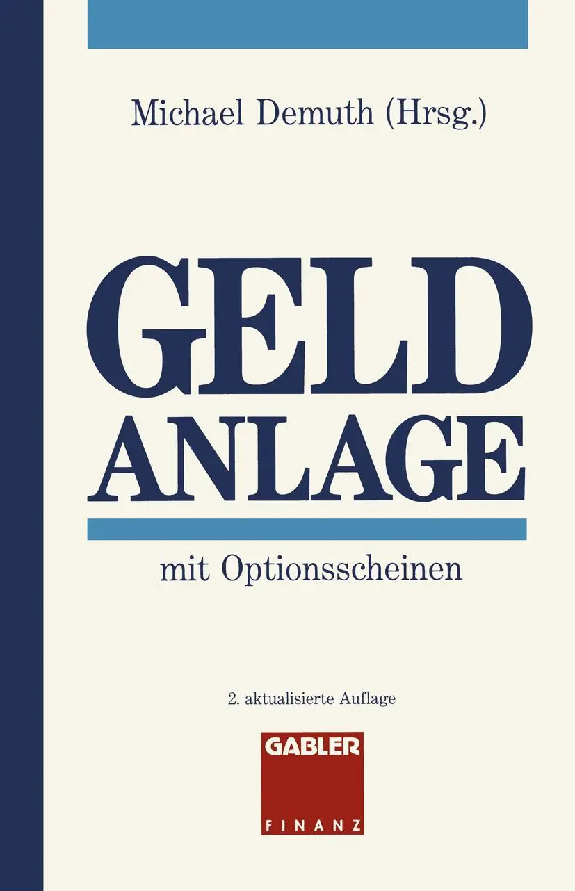 Cover: 9783409241311 | Geldanlage mit Optionsscheinen | Michael Demuth | Taschenbuch | 257 S.