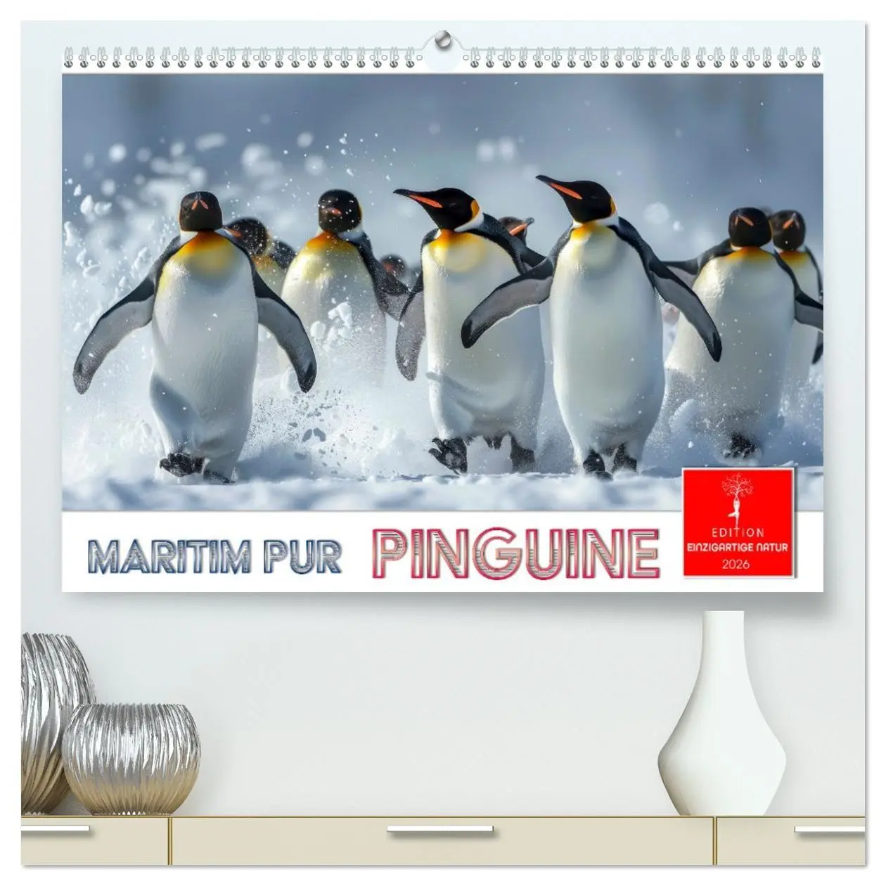 Cover: 9783457381311 | Maritim pur - Pinguine (hochwertiger Premium Wandkalender 2026 DIN...