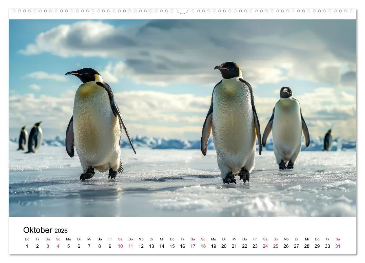 Bild: 9783457381311 | Maritim pur - Pinguine (hochwertiger Premium Wandkalender 2026 DIN...