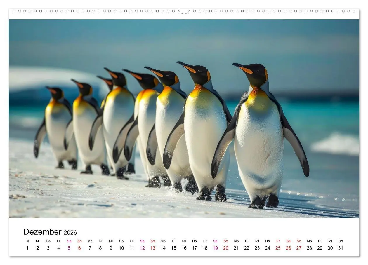 Bild: 9783457381311 | Maritim pur - Pinguine (hochwertiger Premium Wandkalender 2026 DIN...