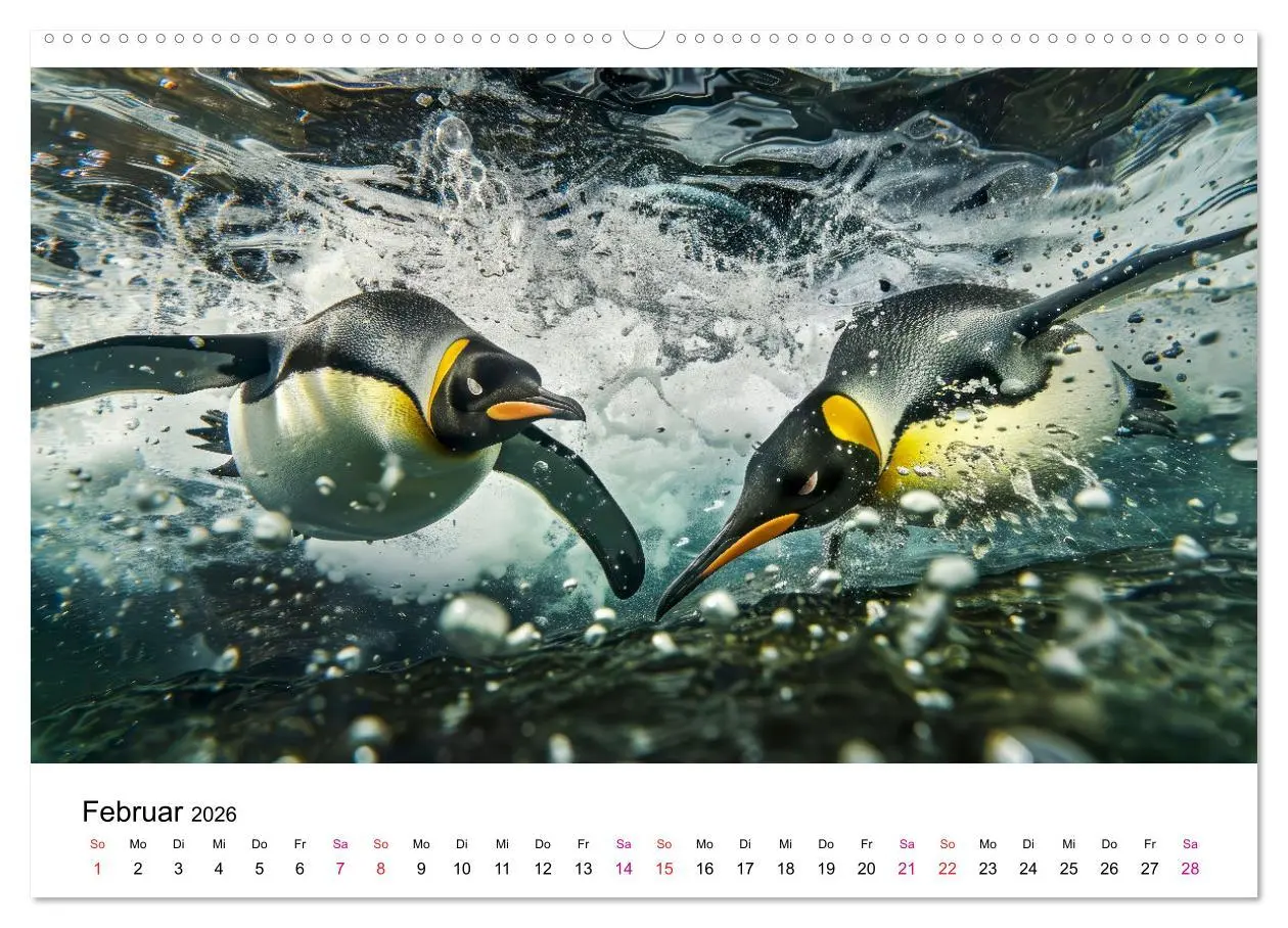 Bild: 9783457381311 | Maritim pur - Pinguine (hochwertiger Premium Wandkalender 2026 DIN...