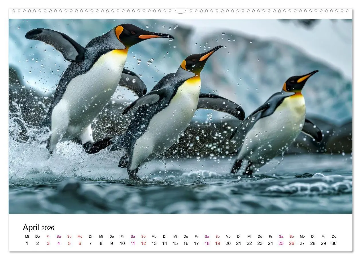 Bild: 9783457381311 | Maritim pur - Pinguine (hochwertiger Premium Wandkalender 2026 DIN...