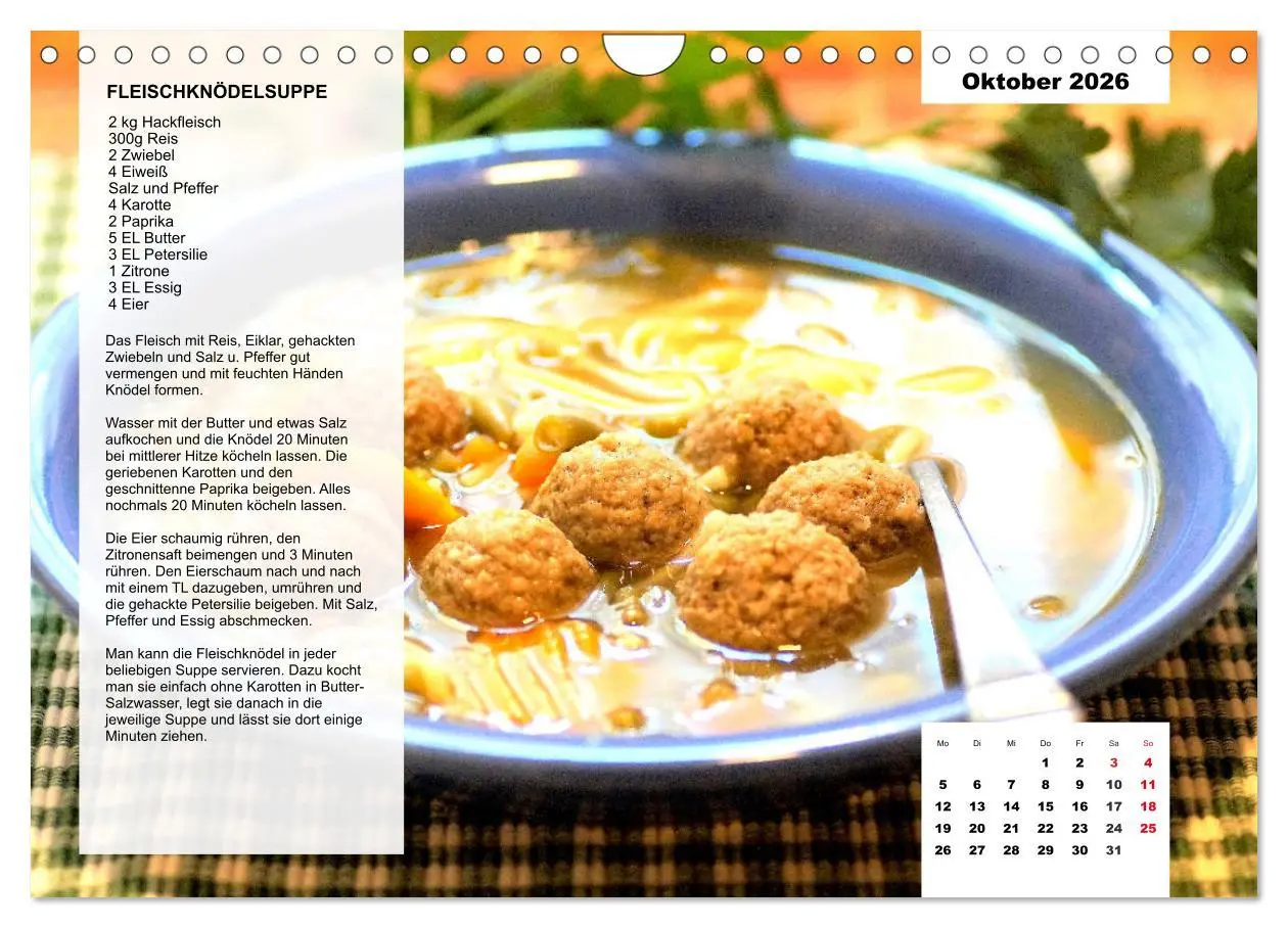 Bild: 9783457761311 | Aus der Suppenküche. Küchenkalender mit tollen Rezepten...