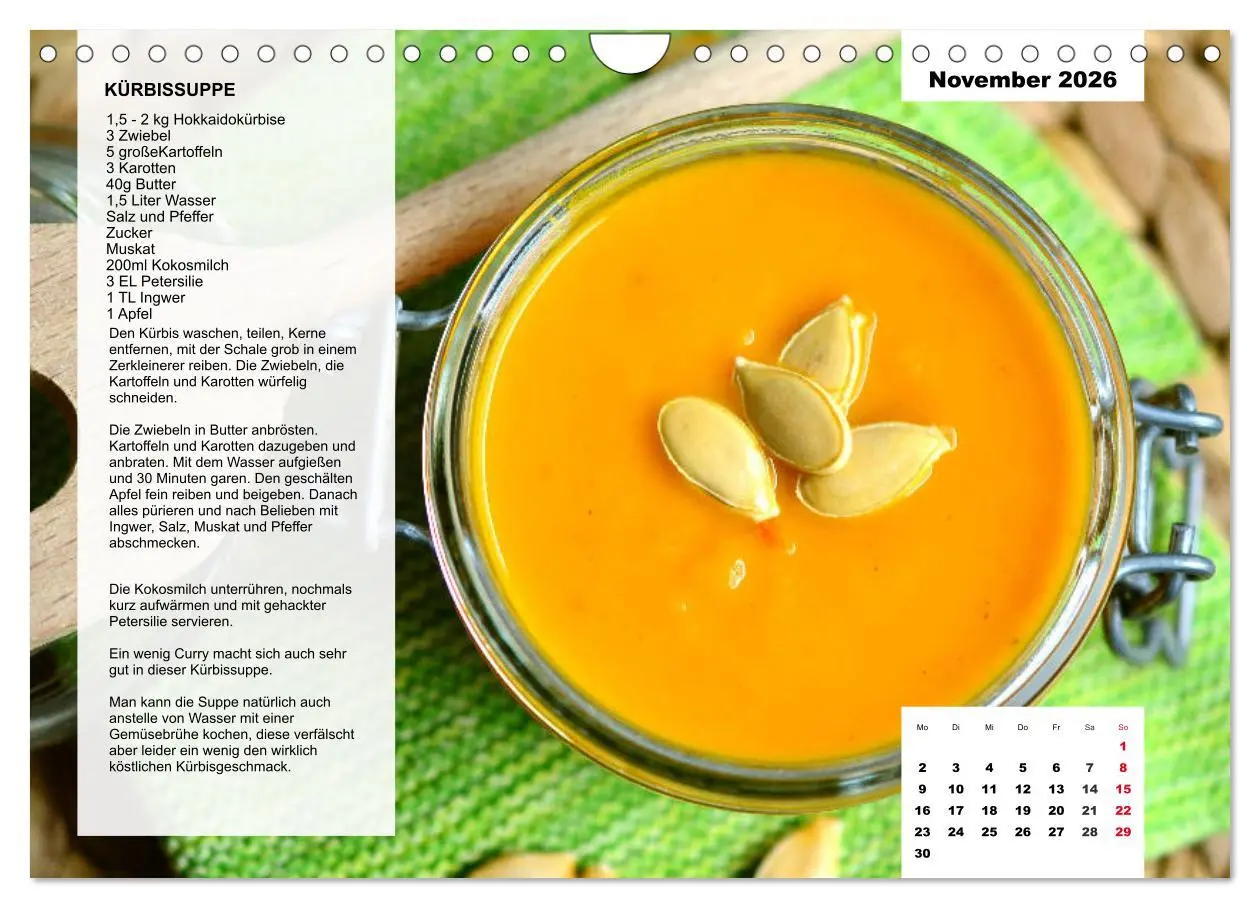 Bild: 9783457761311 | Aus der Suppenküche. Küchenkalender mit tollen Rezepten...