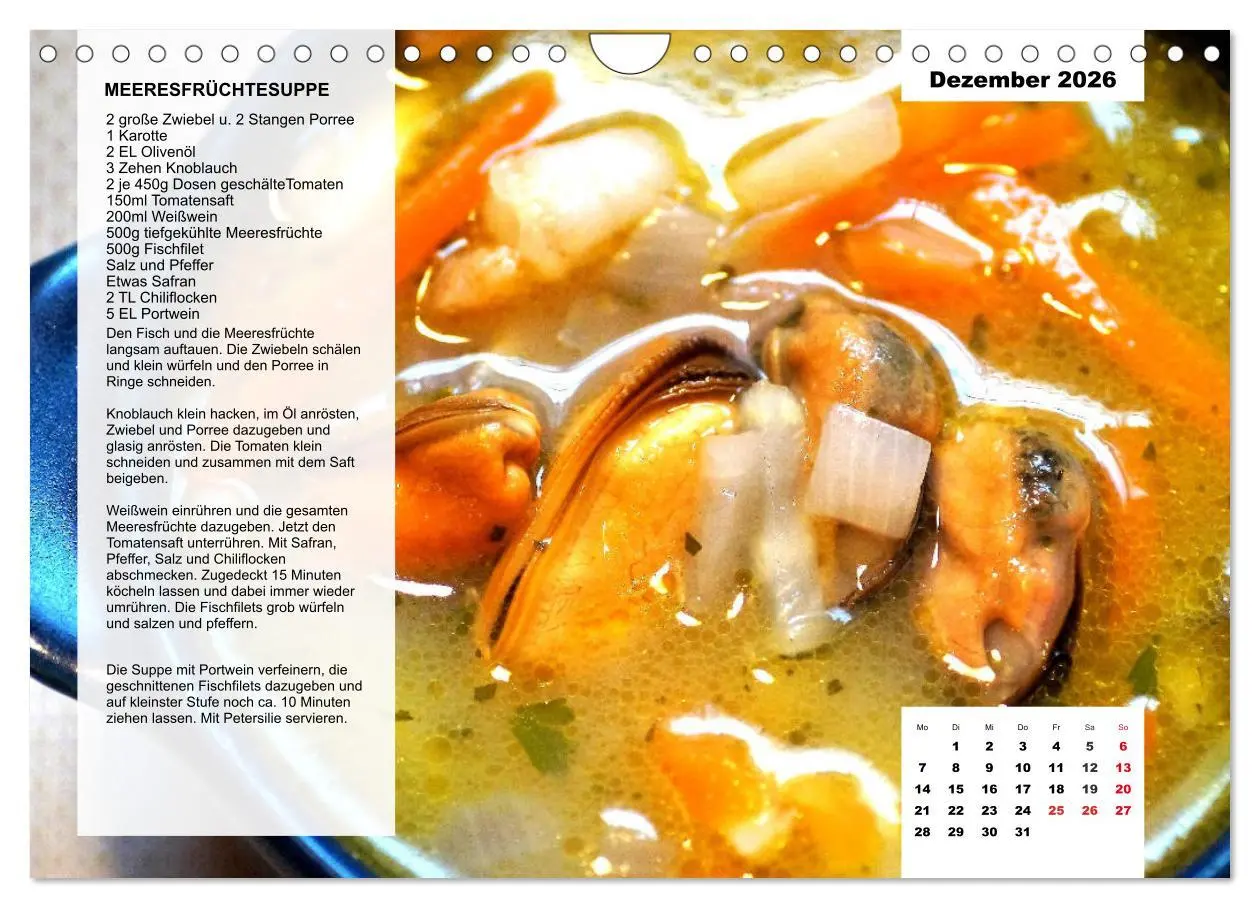 Bild: 9783457761311 | Aus der Suppenküche. Küchenkalender mit tollen Rezepten...