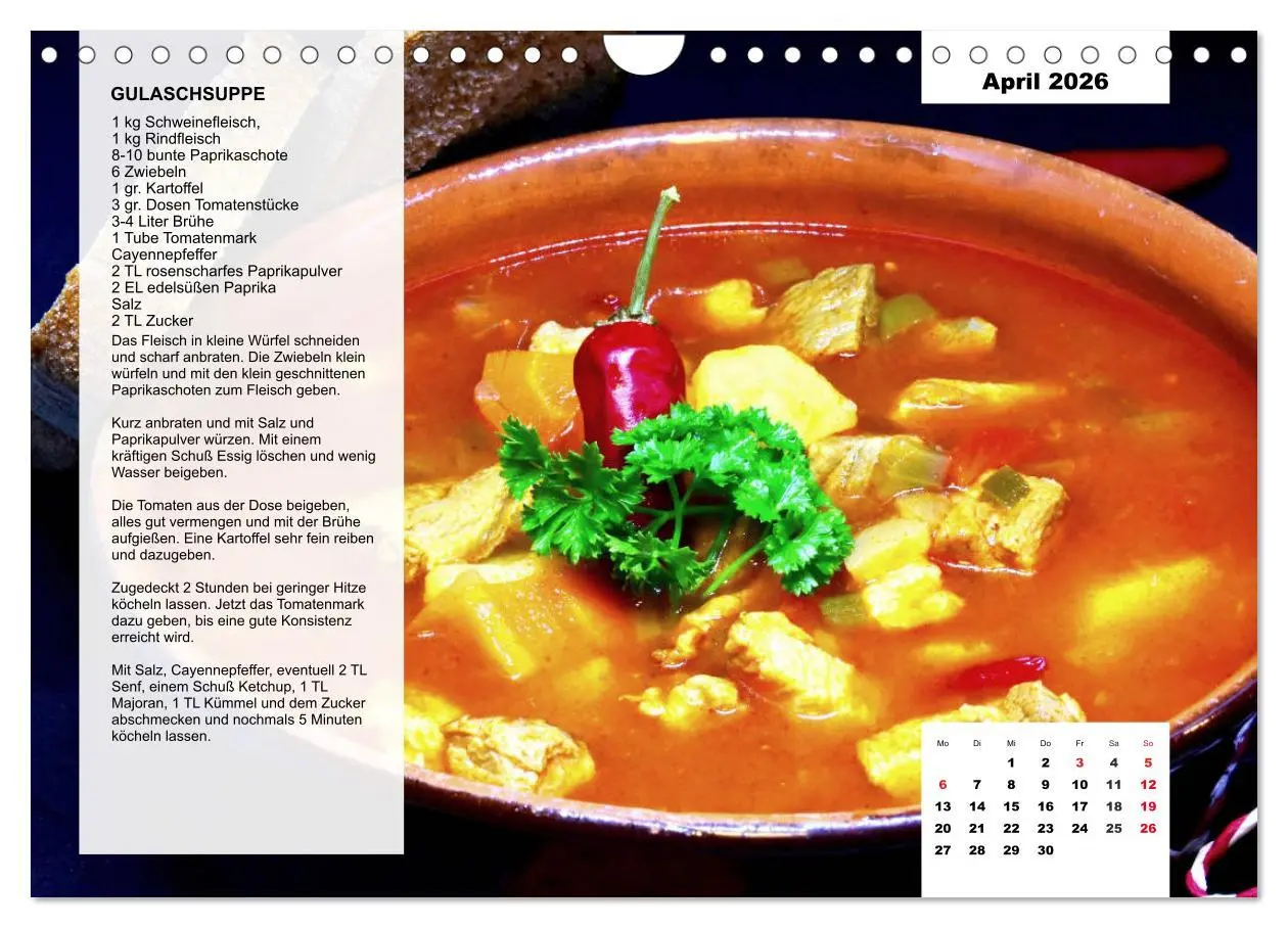 Bild: 9783457761311 | Aus der Suppenküche. Küchenkalender mit tollen Rezepten...