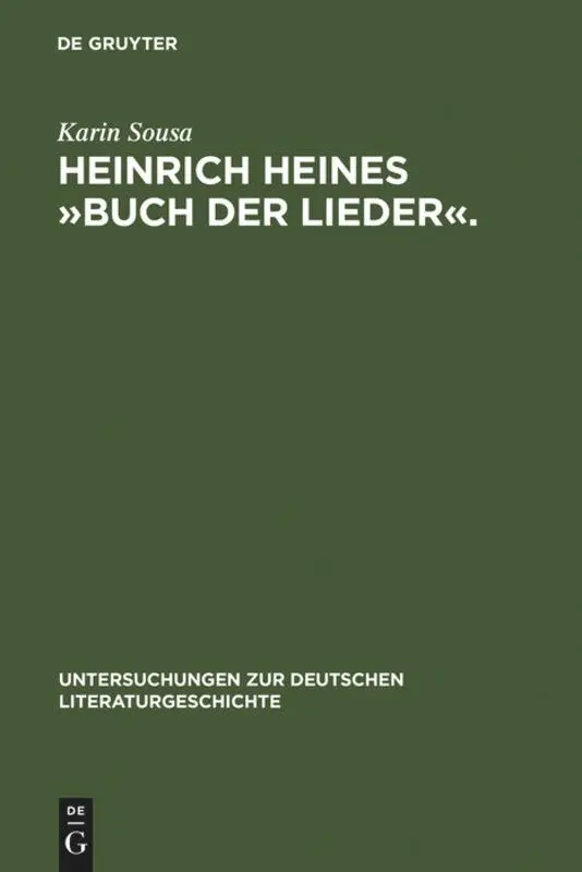 Cover: 9783484321311 | Heinrich Heines 'Buch der Lieder'. | Differenzen und die Folgen | Buch