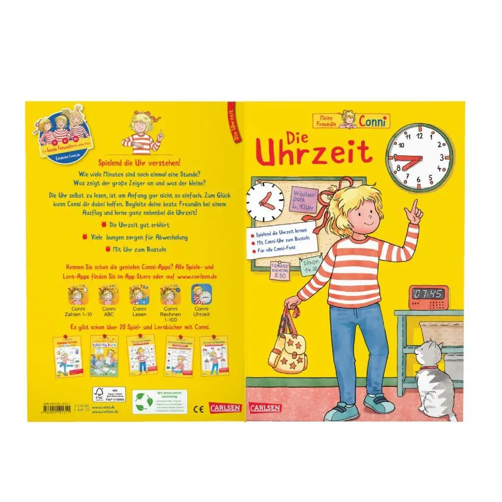 Bild: 9783551191311 | Conni Gelbe Reihe (Beschäftigungsbuch): Die Uhrzeit Der Klassiker...