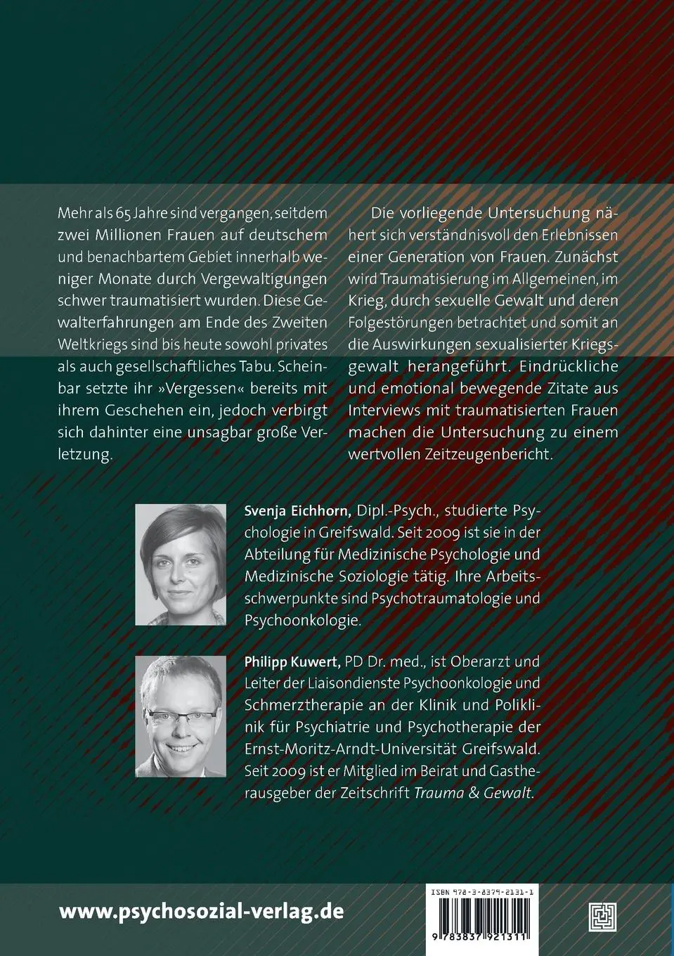 Rückseite: 9783837921311 | Das Geheimnis unserer Großmütter | Svenja Eichhorn | Taschenbuch