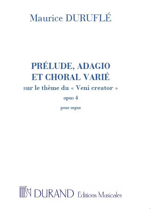 Cover: 9790044051311 | Prélude, Adagio et Choral varié sur le thème du Veni creator op.4...