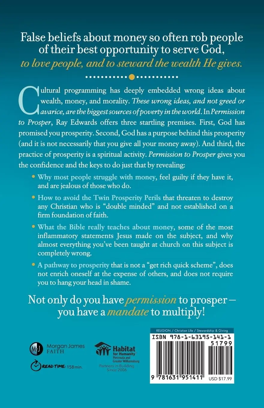 Rückseite: 9781631951411 | Permission to Prosper | How to be Rich Beyond Your Wildest Dreams