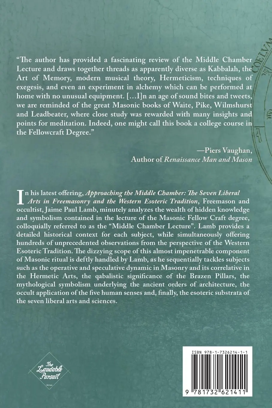 Rückseite: 9781732621411 | Approaching the Middle Chamber | Jaime Paul Lamb | Taschenbuch | 2020