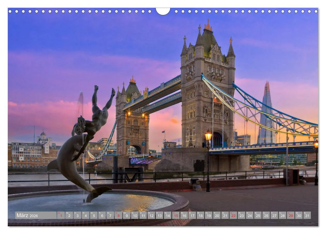 Bild: 9783457751411 | London Sehenswürdigkeiten (Wandkalender 2026 DIN A3 quer), CALVENDO...