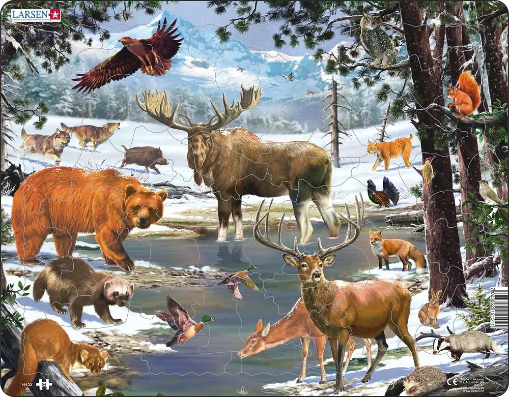 Cover: 7023852121511 | Puzzle - Nordeuropäischer Wald | Puzzle | 2019 | Larsen
