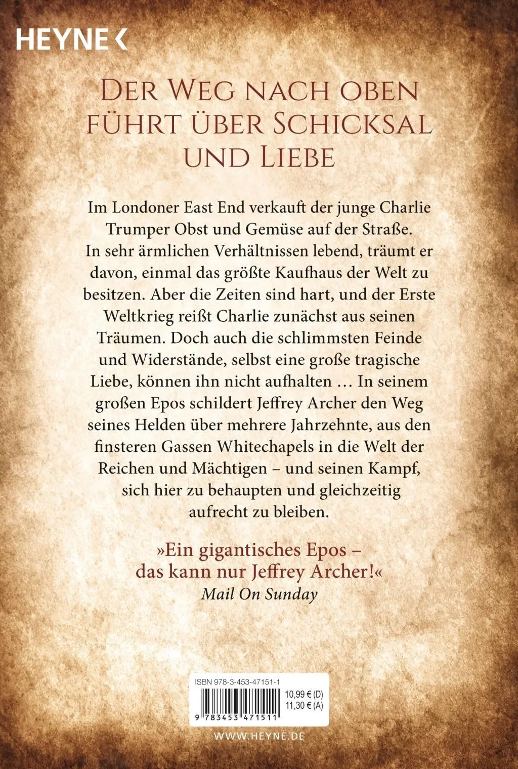 Bild: 9783453471511 | Triumph und Fall | Roman | Jeffrey Archer | Taschenbuch | 896 S.