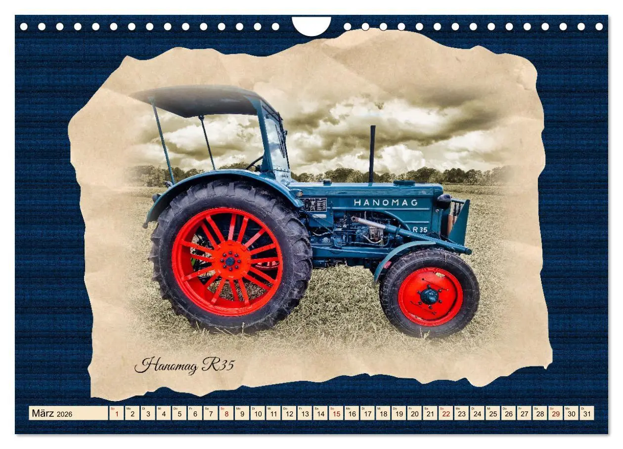 Bild: 9783457361511 | Hanomag Schlepper (Wandkalender 2026 DIN A4 quer), CALVENDO...