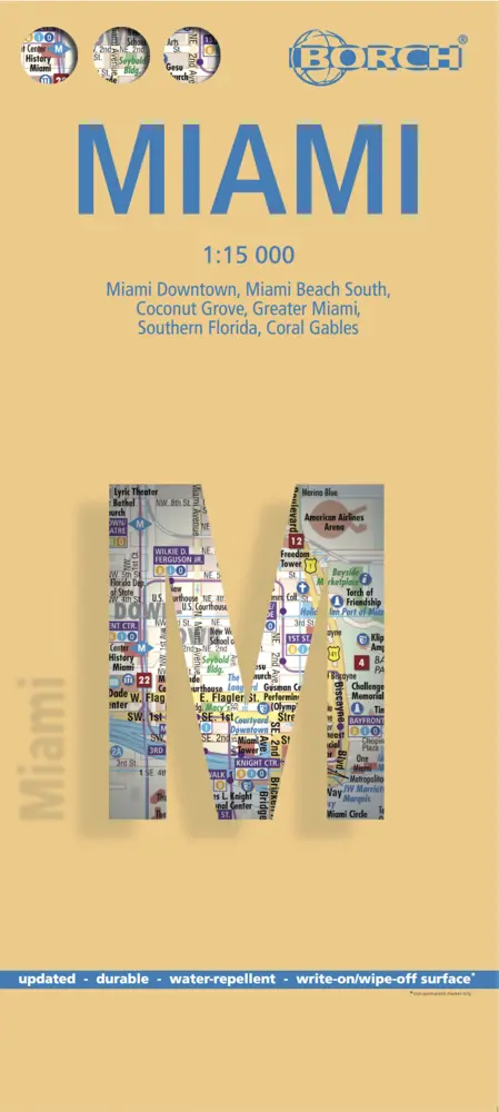 Cover: 9783866091511 | Borch Map Miami | (Land-)Karte | Mehrfarbendruck. Gefalzt | 2 S.