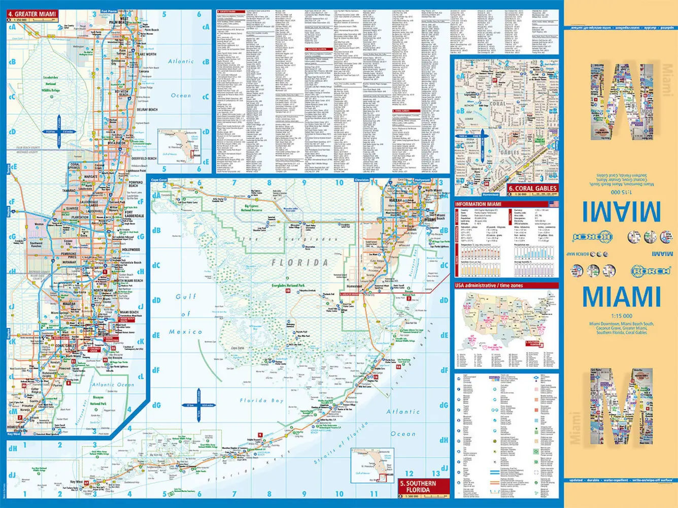 Bild: 9783866091511 | Borch Map Miami | (Land-)Karte | Mehrfarbendruck. Gefalzt | 2 S.