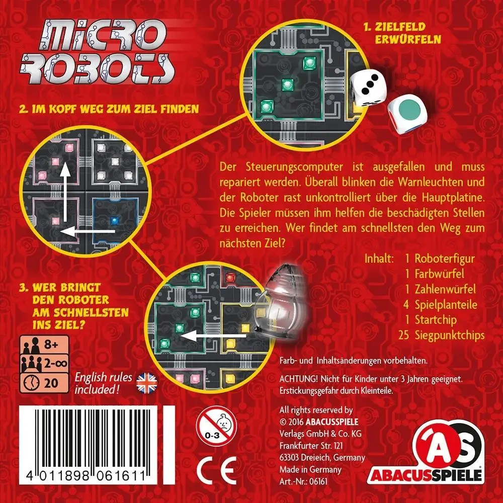 Bild: 4011898061611 | Micro Robots | Andreas Kuhnekath | Spiel | Brettspiel | 06161 | 2016