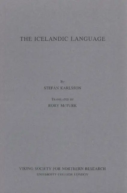 Cover: 9780903521611 | Icelandic Language | Stefan Karlsson | Taschenbuch | Englisch | 2004