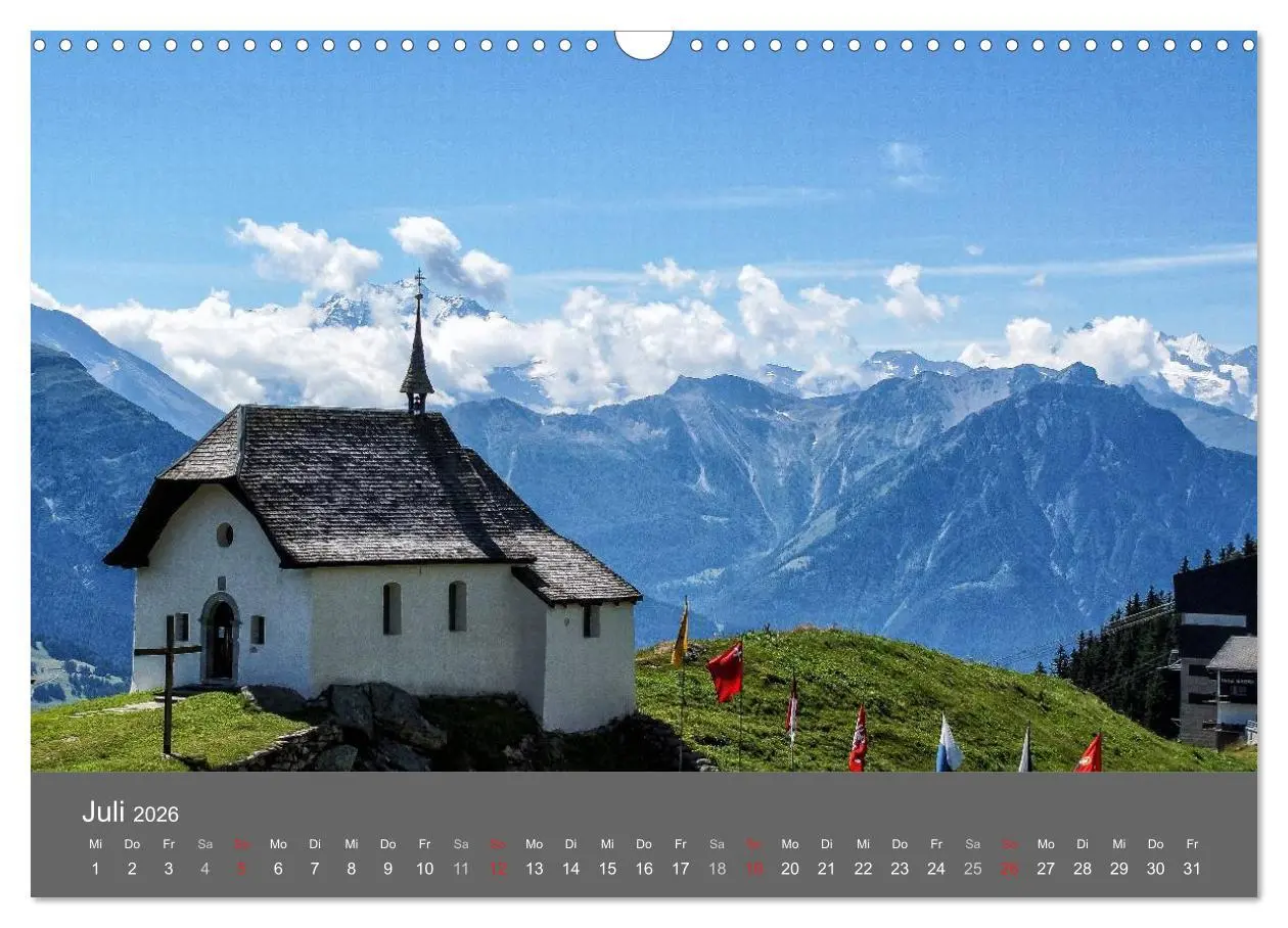 Bild: 9783516061611 | Wallis. Perle der Schweiz (Wandkalender 2026 DIN A3 quer), CALVENDO...