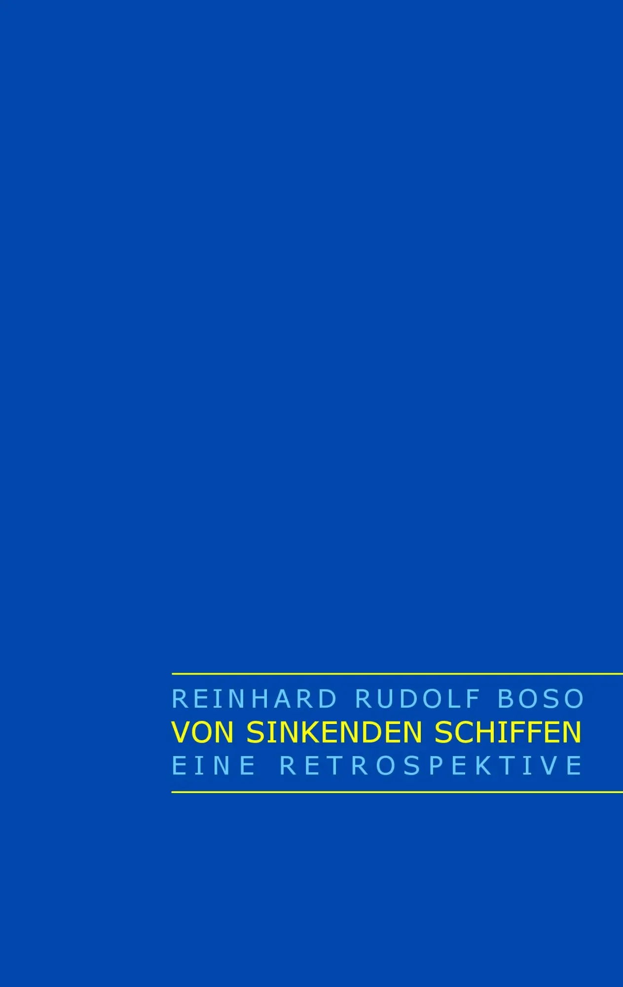 Cover: 9783735781611 | Von sinkenden Schiffen | Eine Retrospektive | Reinhard Rudolf Boso