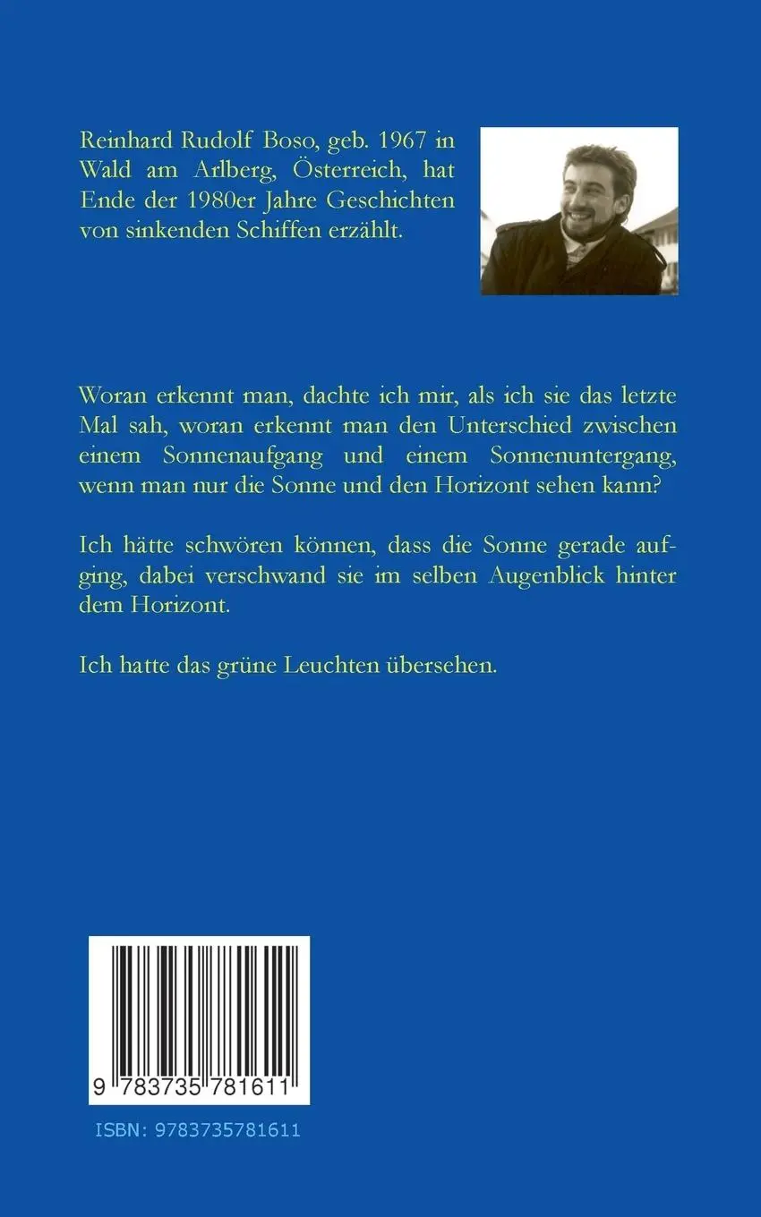 Rückseite: 9783735781611 | Von sinkenden Schiffen | Eine Retrospektive | Reinhard Rudolf Boso