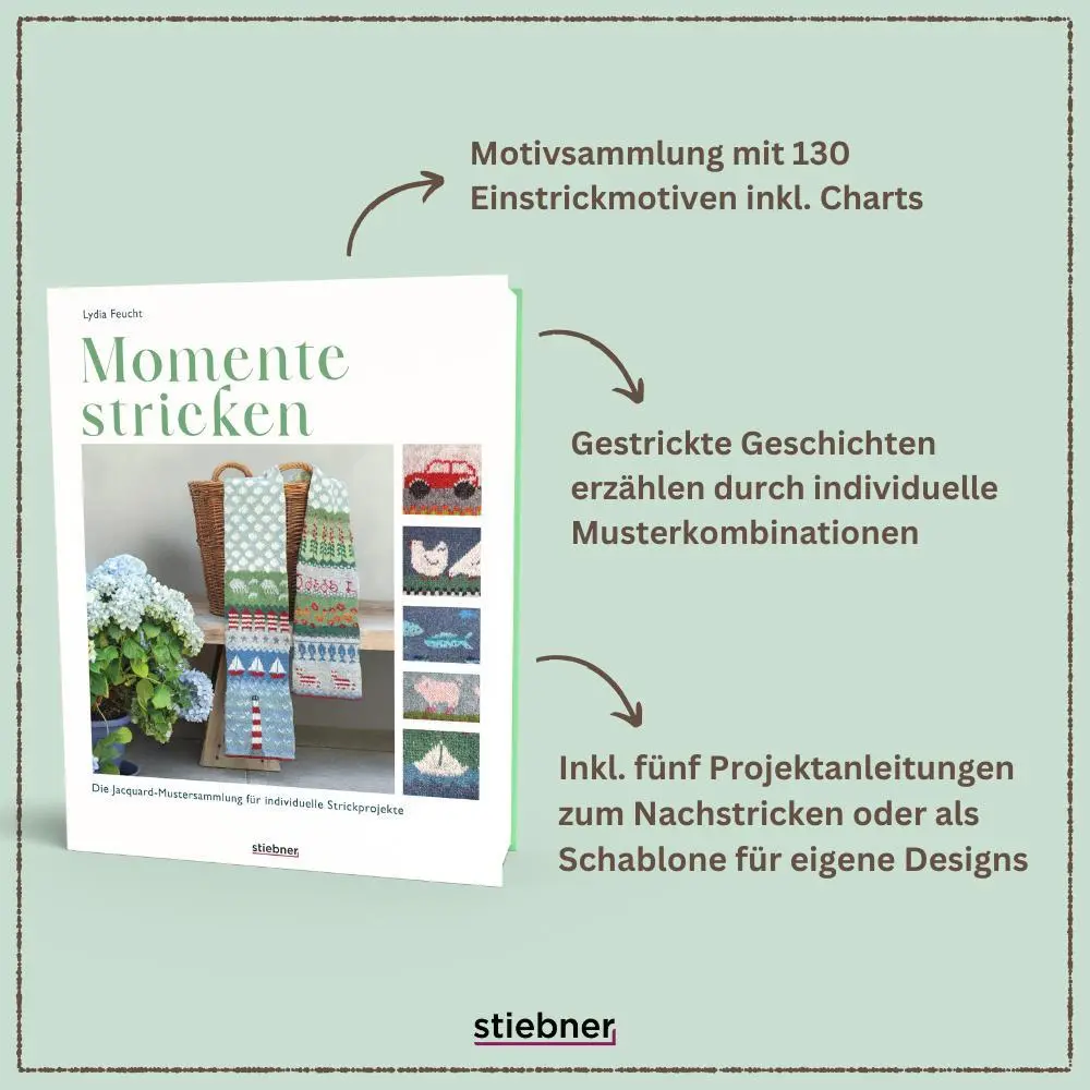Bild: 9783830721611 | Momente stricken | Lydia Feucht | Taschenbuch | 192 S. | Deutsch