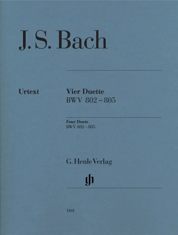 Cover: 9790201811611 | Vier Duette BWV 802-805 | Edition without fingering | Rudolf Steglich